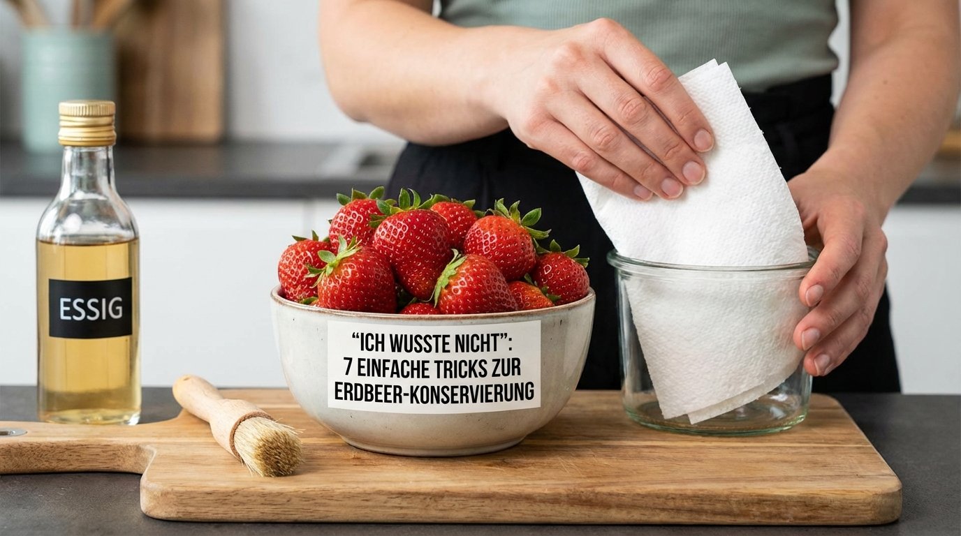 „Ich wusste nicht“: 7 einfache Tricks, um Ihre Erdbeeren länger zu konservieren und zu verhindern, dass sie verfaulen