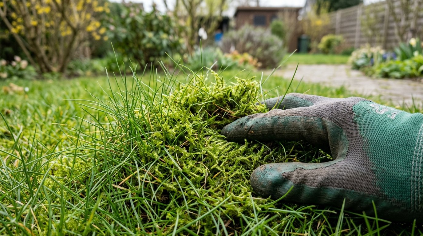 Werfen Sie es immer noch in den Müll? dieses Winterstaub beseitigt das Moos und verwandelt Ihren Rasen im Frühling